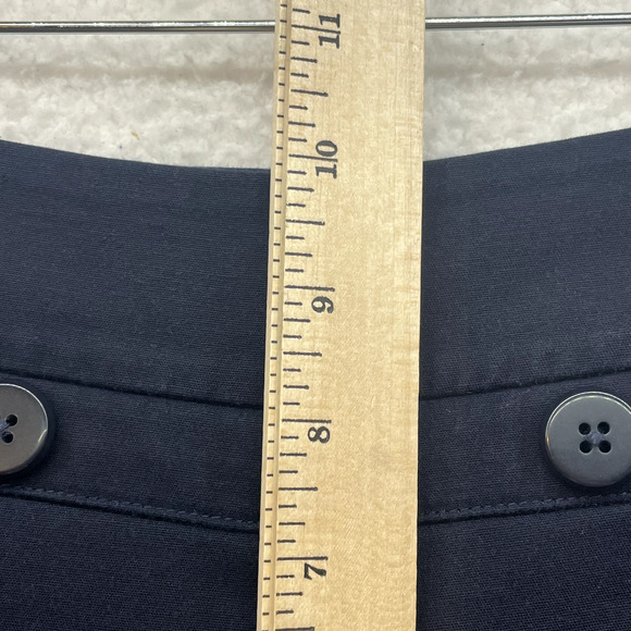 Cabi Pants Womens 6 Blue Mariner Trouser Dress Nautical Buttons Boot Cut Preppy - Picture 10 of 12